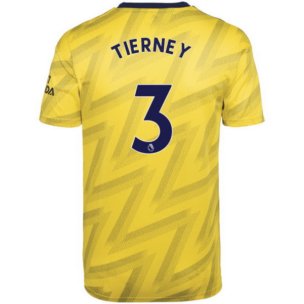 Camiseta Arsenal NO.3 Tierney 2ª 2019-2020 Amarillo